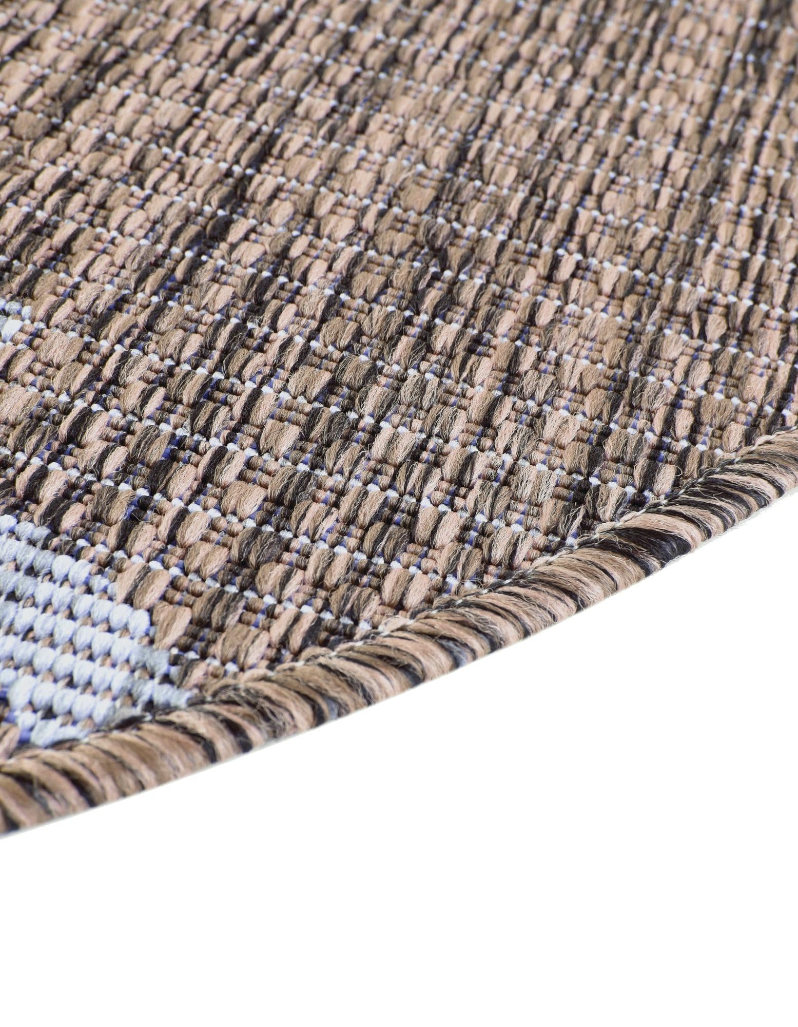 10' 8 x 10' 8 Easy-Clean Trellis Indoor / Outdoor Round Rug