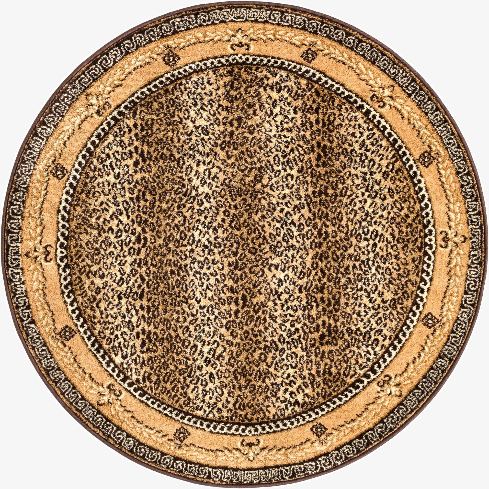 4' x 4' Safari Round Rug