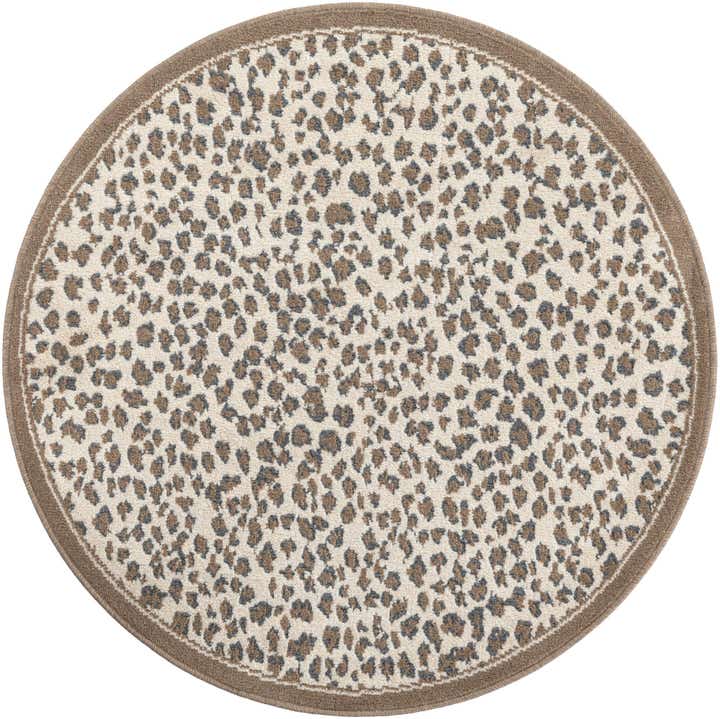 125cm x 125cm Safari Rund Teppich