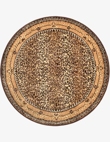 Brown Savannah Round Rug