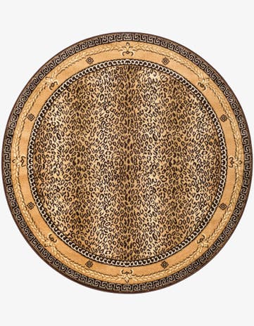Brown Savannah Round Rug