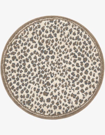 Brown Savannah Round Rug