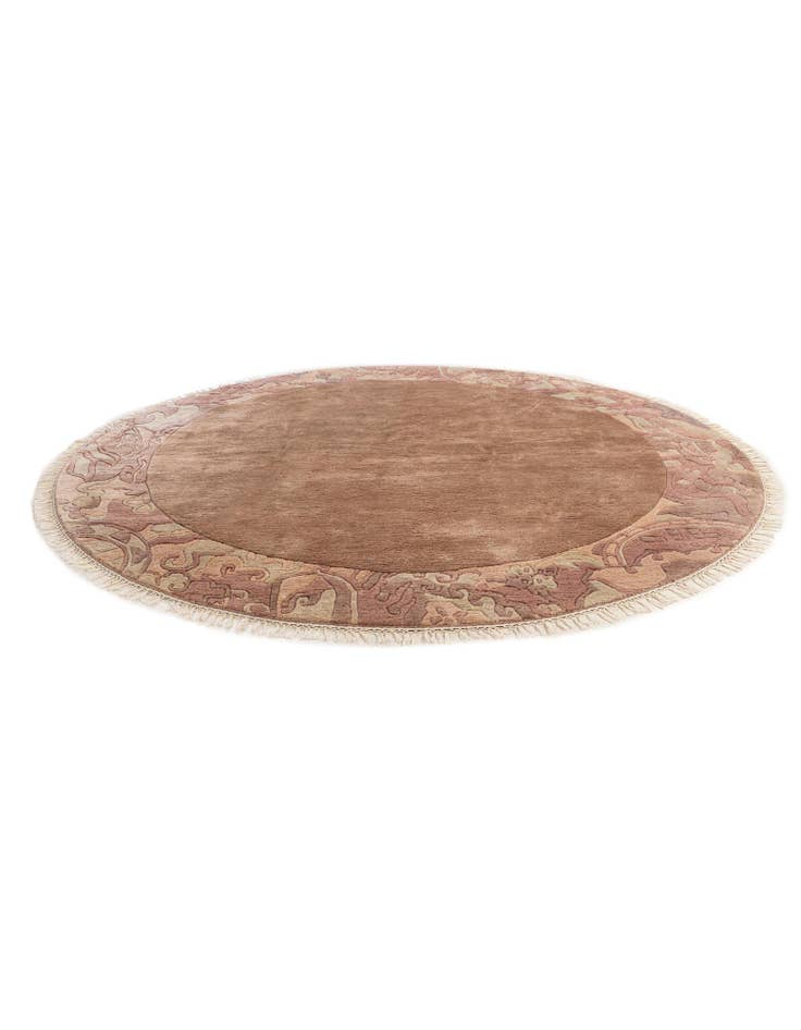 Detail image of 8' x 8' 2 Hand Knotted Tibet Wool Round Rug