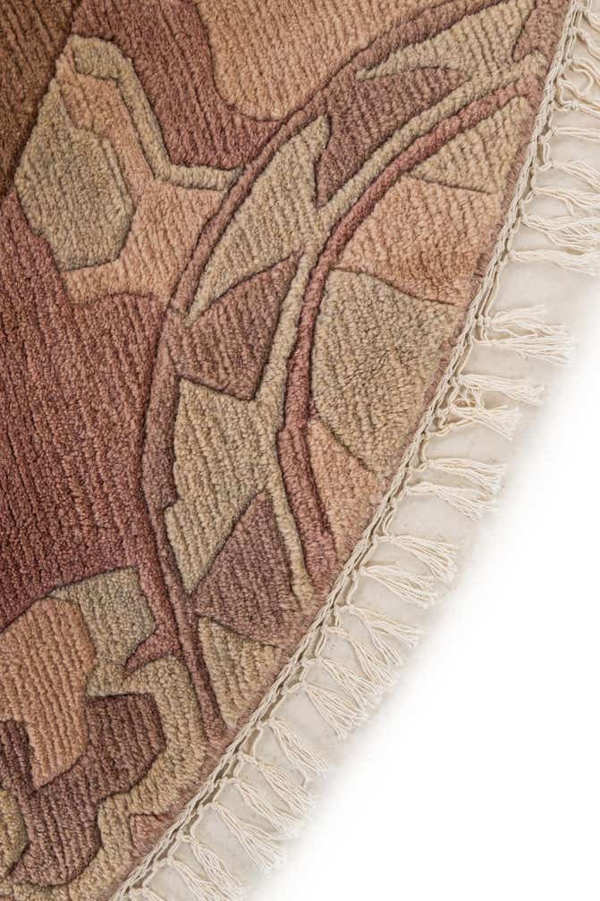 8' x 8' 2 Hand Knotted Tibet Wool Round Rug
