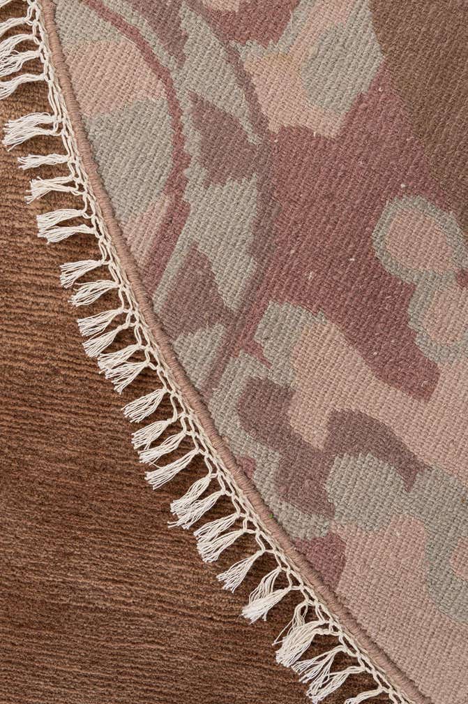 8' x 8' 2 Hand Knotted Tibet Wool Round Rug