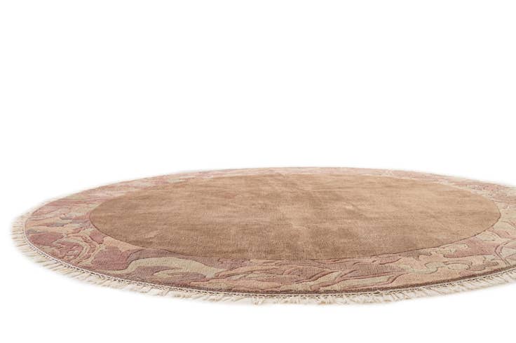 Detail image of 8' x 8' 2 Hand Knotted Tibet Wool Round Rug