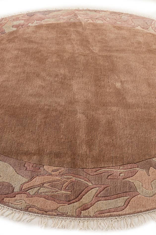 Detail image of 8' x 8' 2 Hand Knotted Tibet Wool Round Rug