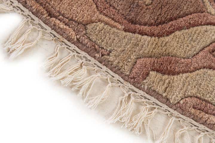 8' x 8' 2 Hand Knotted Tibet Wool Round Rug