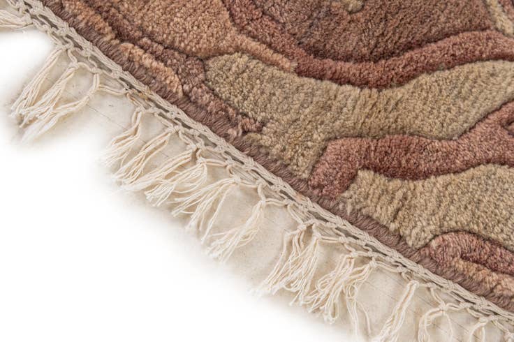 Detail image of 8' x 8' 2 Hand Knotted Tibet Wool Round Rug