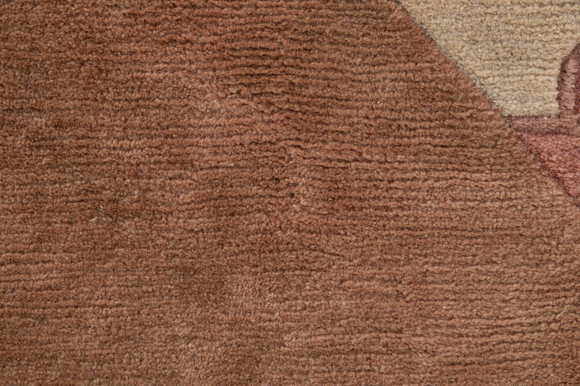 8' x 8' 2 Hand Knotted Tibet Wool Round Rug
