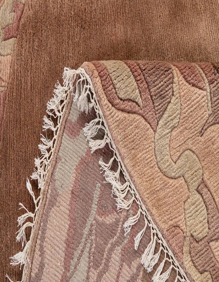 Detail image of 8' x 8' 2  Hand Knotted Tibet Wool Round Rug