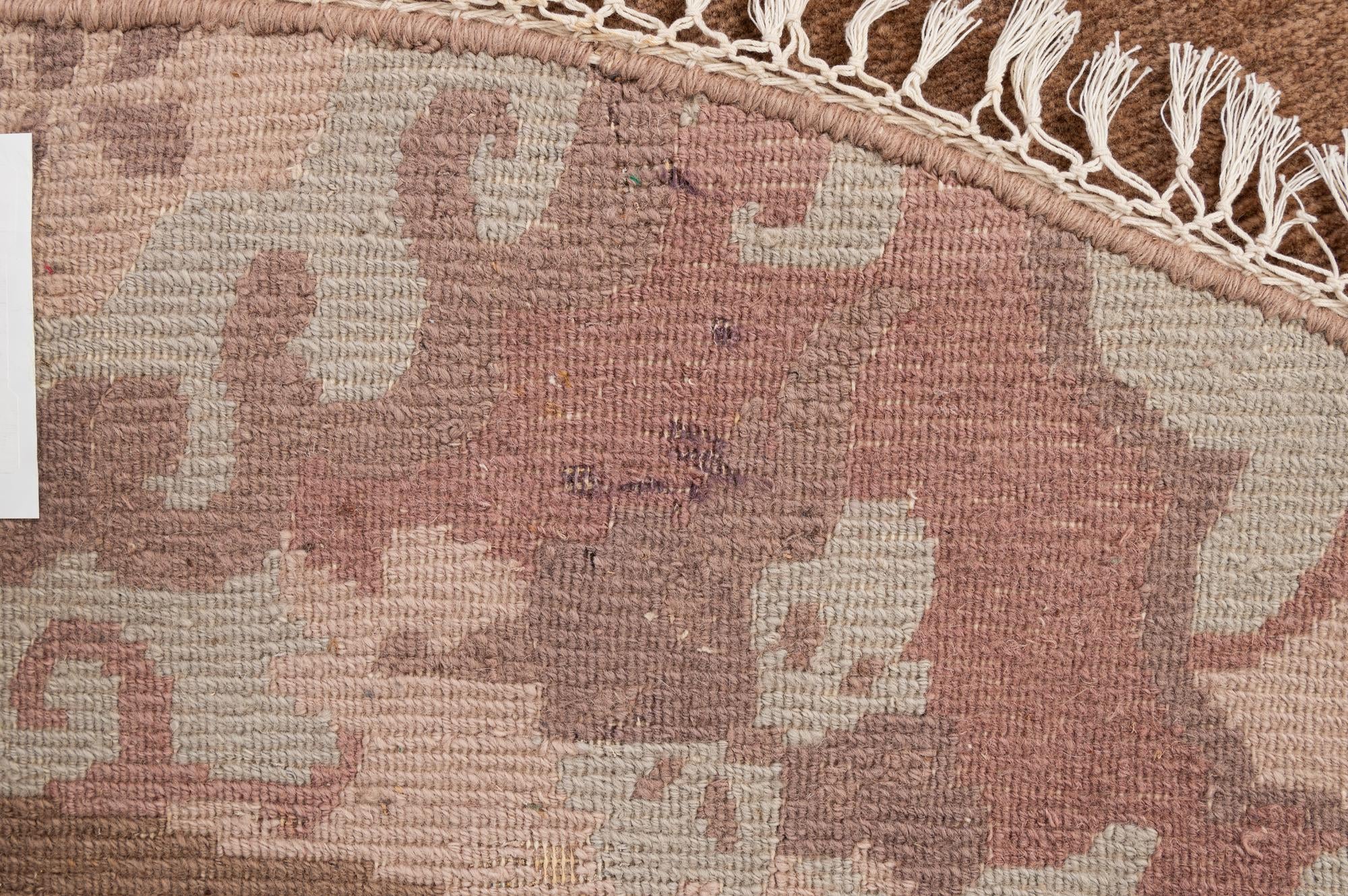 8' x 8' 2 Hand Knotted Tibet Wool Round Rug