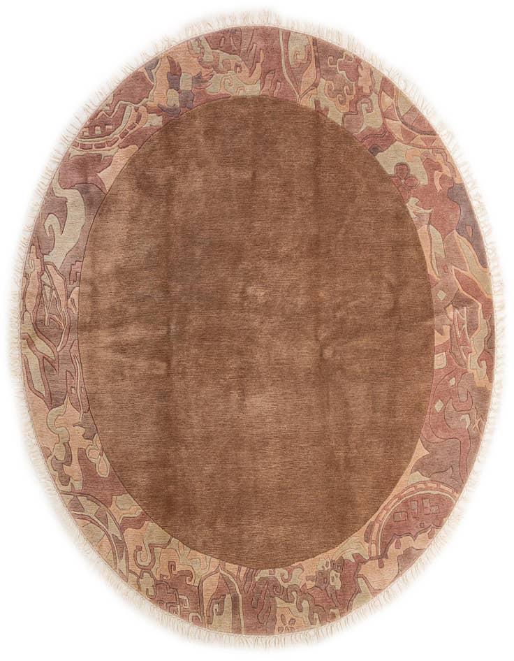 Detail image of 8' x 8' 2 Hand Knotted Tibet Wool Round Rug