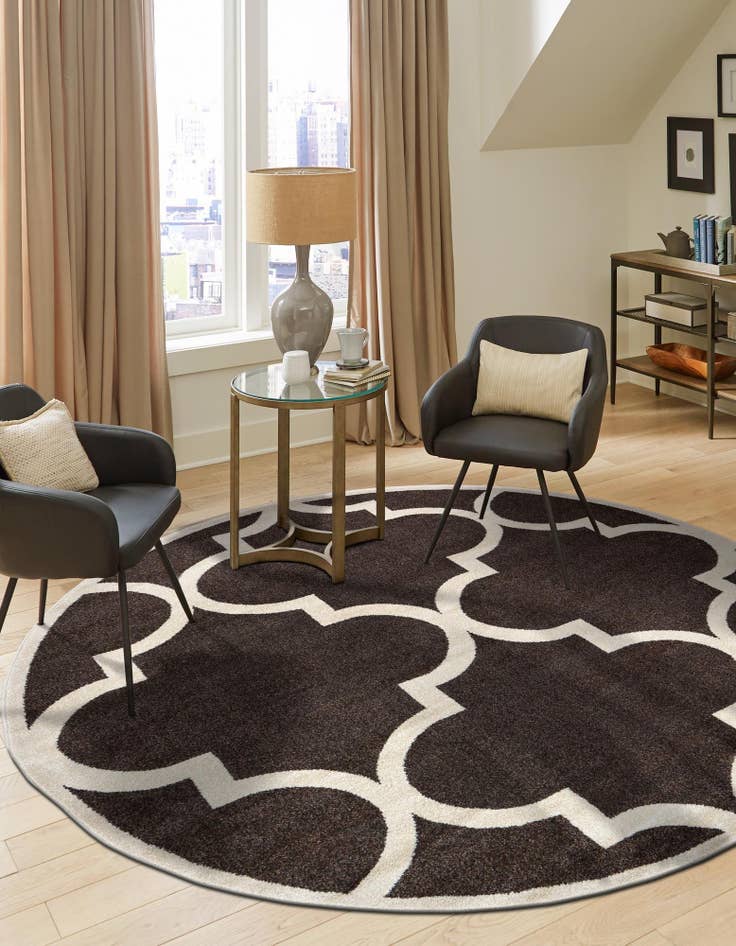 Detail image of 8' x 8' Trellis Round Rug