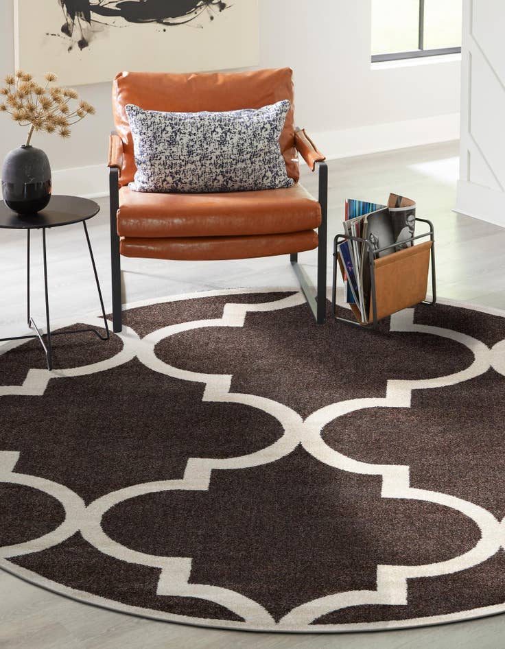 Detail image of 8' x 8' Trellis Round Rug
