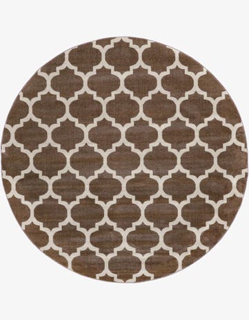 7' 10 x 7' 10 Trellis Round Rug
