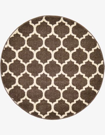 3' x 3' Trellis Round Rug