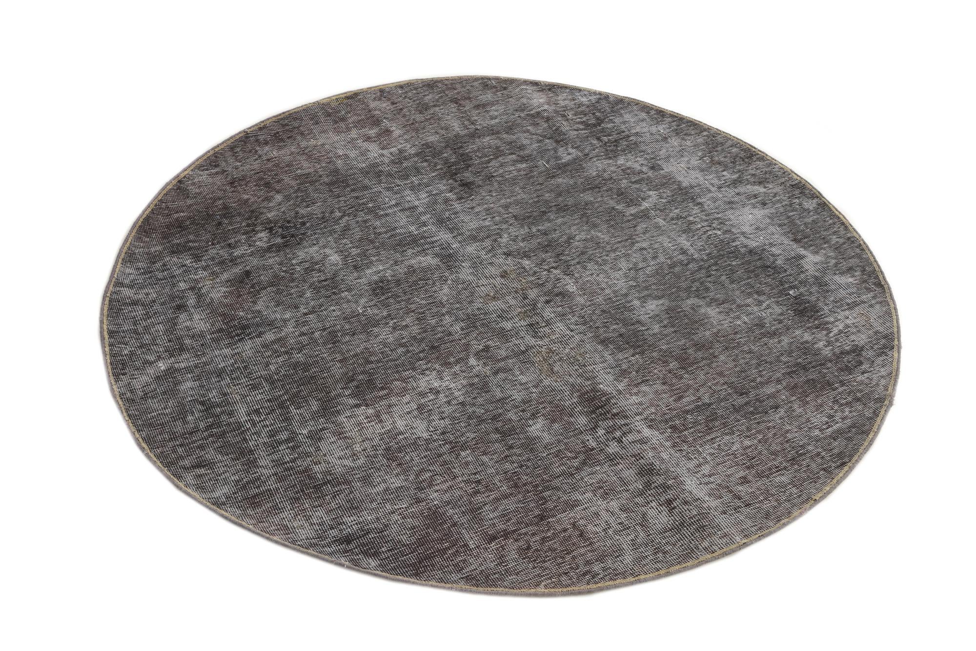155cm x 155cm anudado a mano Ultra Vintage Alfombra Persa Lana redondo