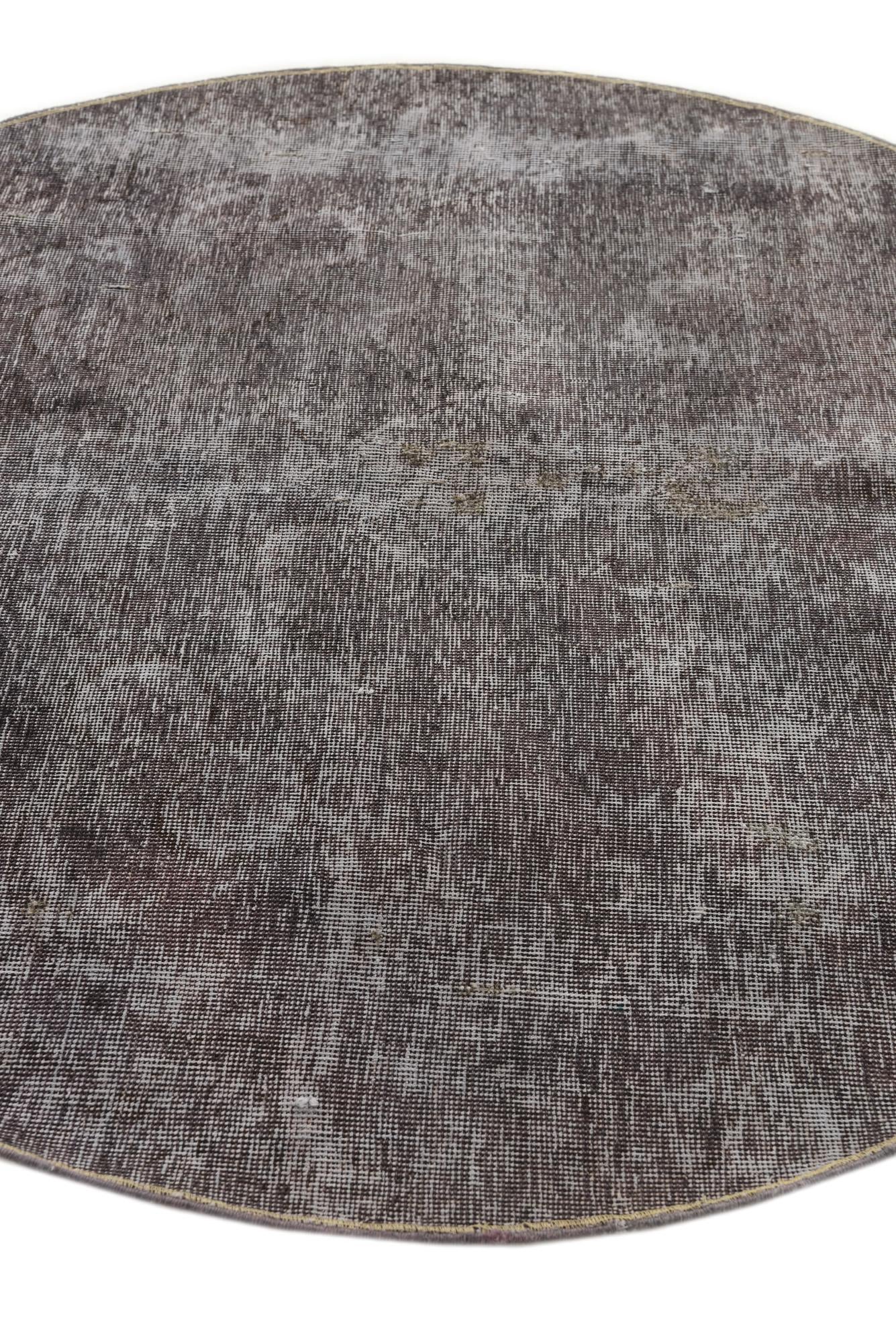 155cm x 155cm anudado a mano Ultra Vintage Alfombra Persa Lana redondo