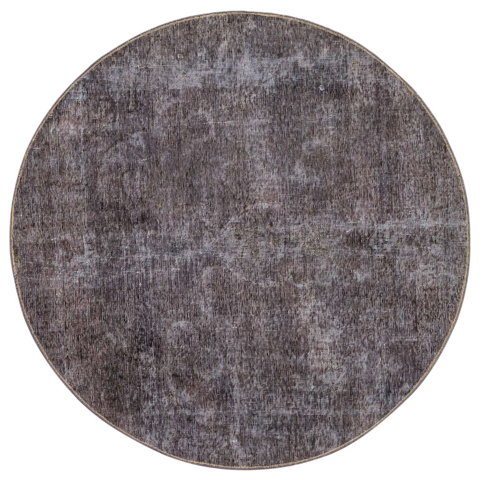 5' 1 x 5' 1 Hand Knotted Ultra Vintage Persian Wool Round Rug