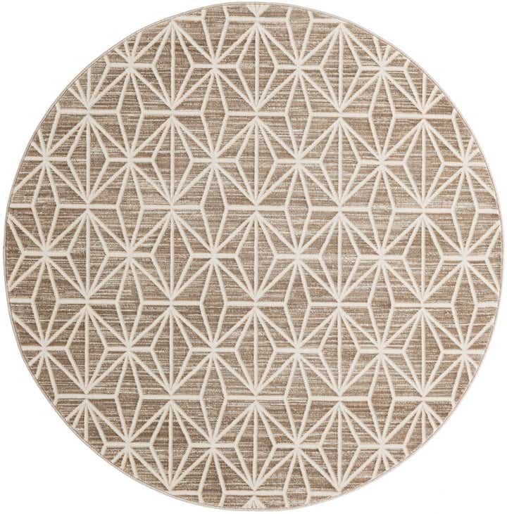 5' 3 x 5' 3 Uptown Fifth Avenue Round Rug
