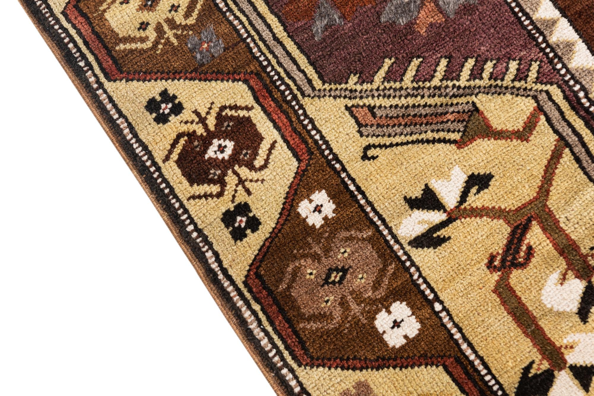 4' 6 x 8' Hand Knotted Anatolian Oriental Wool Runner Rug