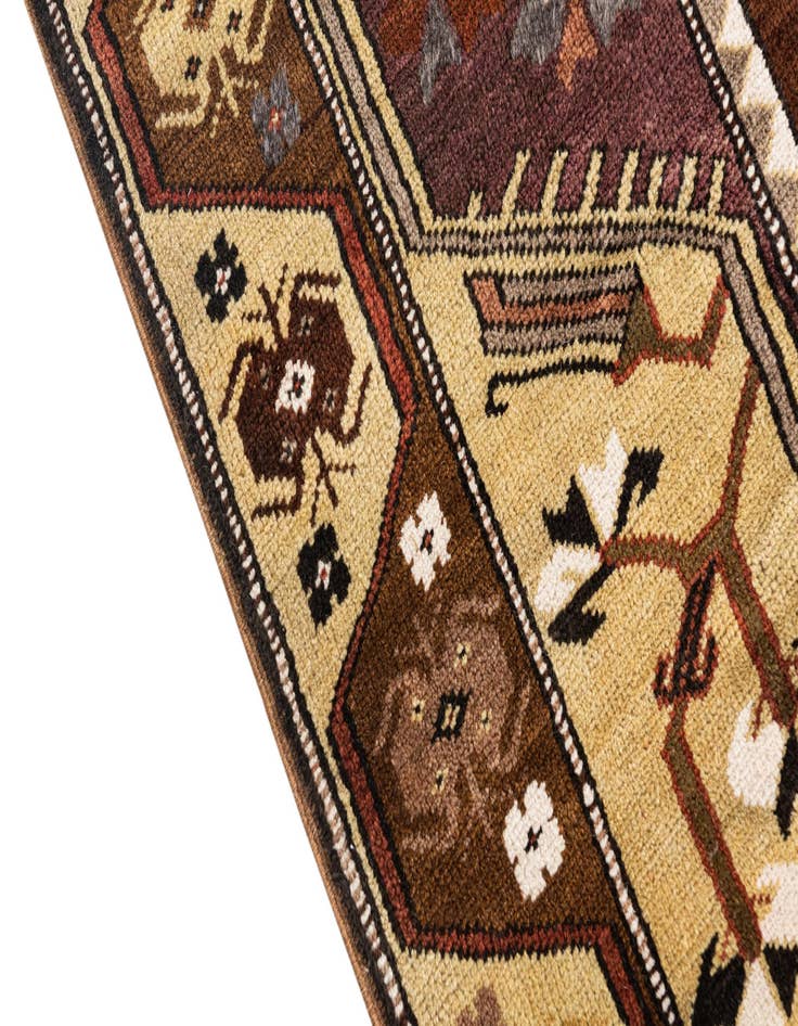 Detail image of 4' 6 x 8'  Hand Knotted Anatolian Oriental Wool Runner Rug