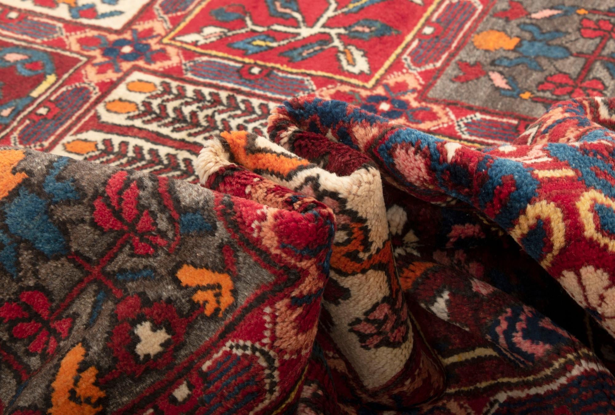5' 3 x 10' 10 Hand Knotted Bachtiar Persian Wool Runner Rug