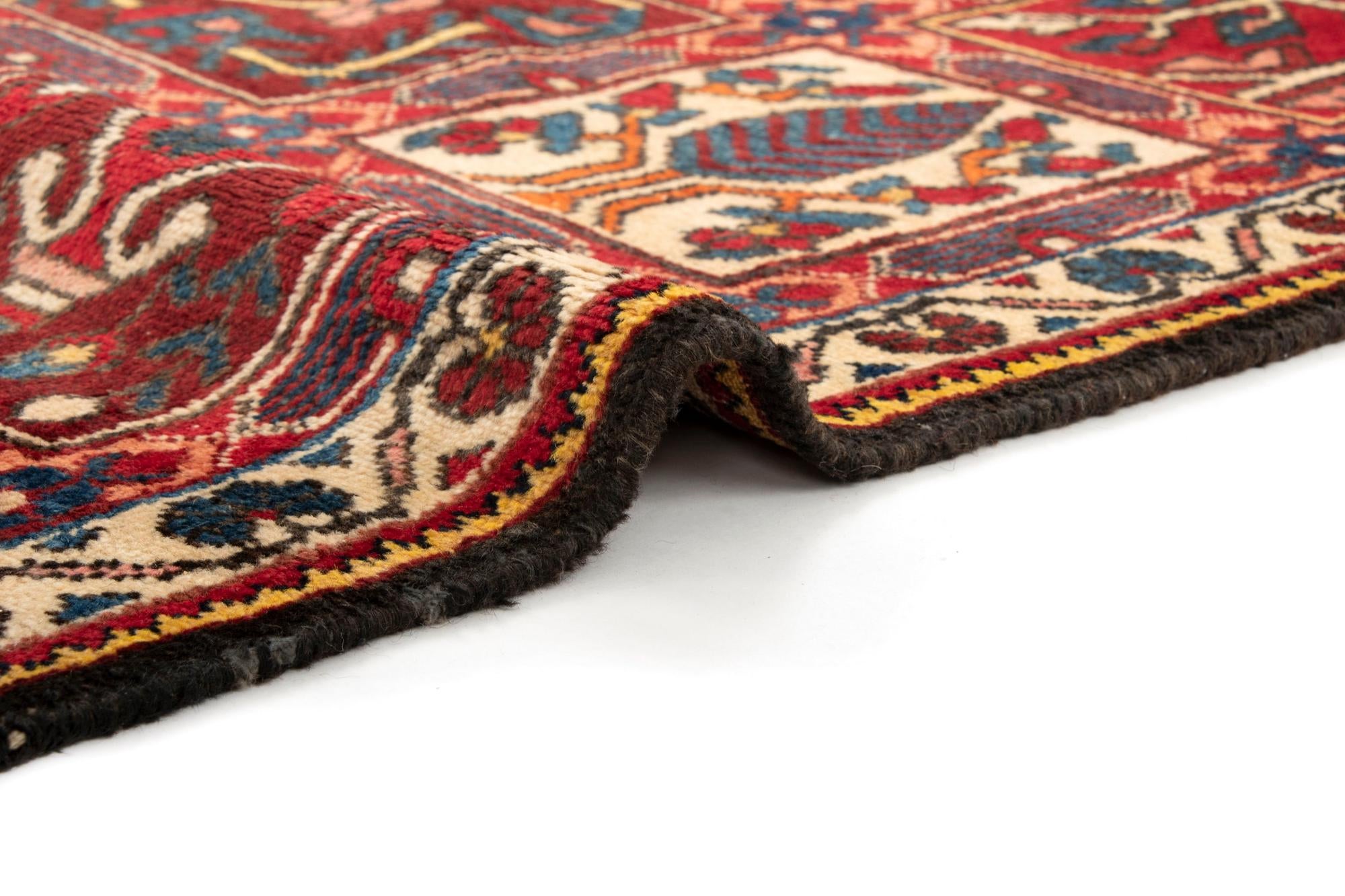 5' 3 x 10' 10 Hand Knotted Bachtiar Persian Wool Runner Rug
