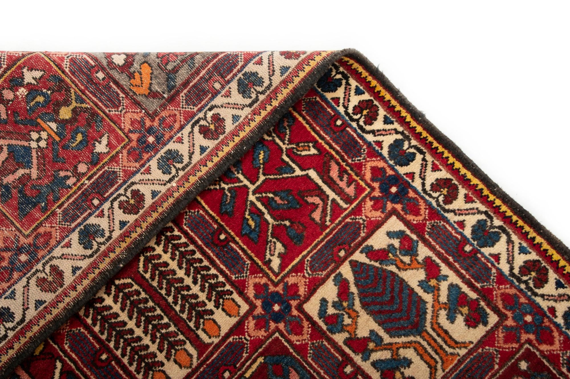 5' 3 x 10' 10 Hand Knotted Bachtiar Persian Wool Runner Rug