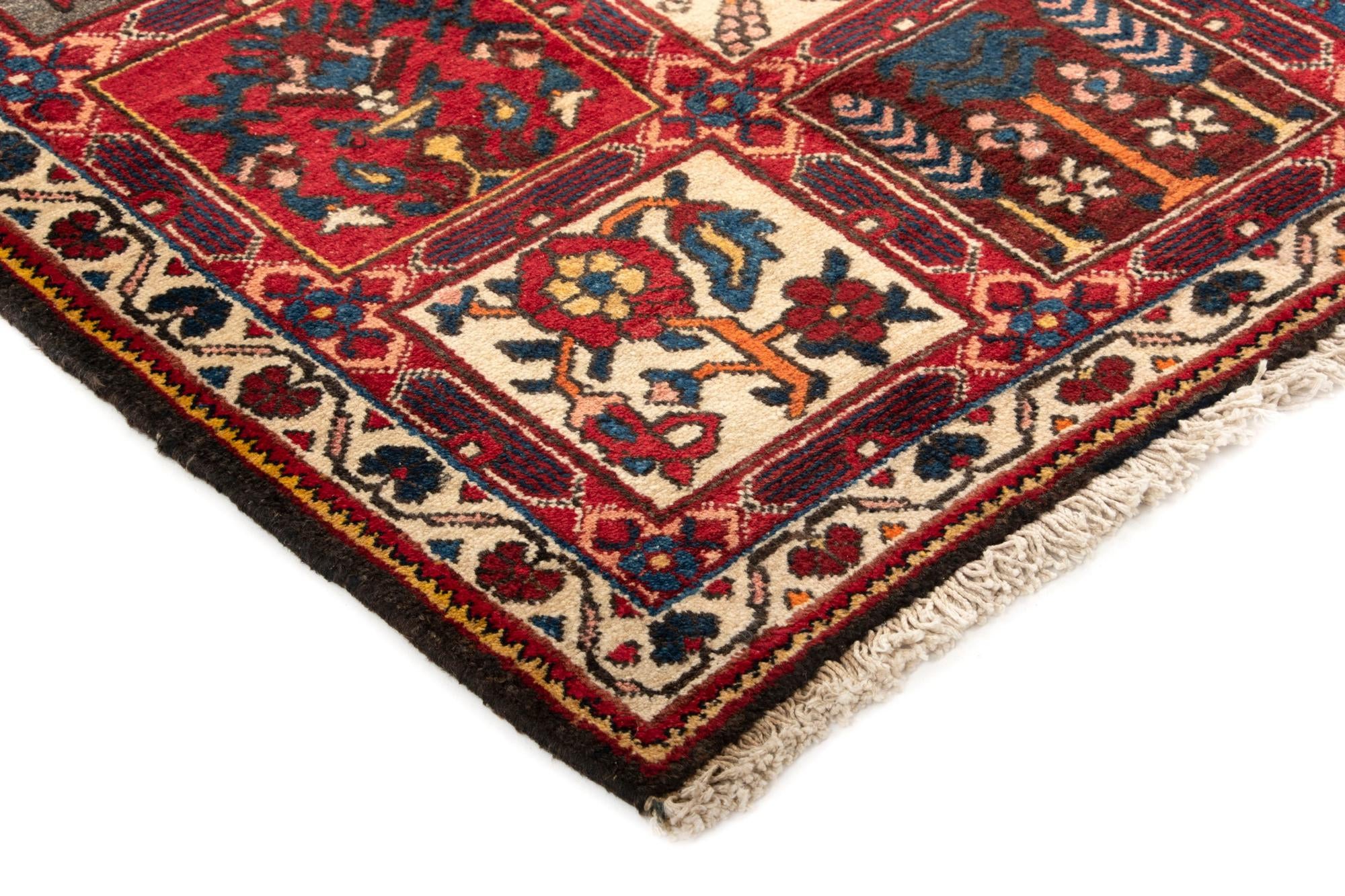 5' 3 x 10' 10 Hand Knotted Bachtiar Persian Wool Runner Rug