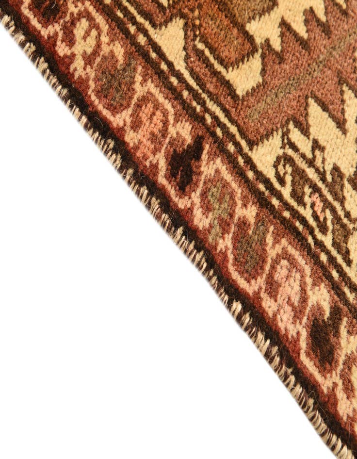 Detail image of 5' 2 x 10'  Hand Knotted Bakhtiar Persian Wool Runner Rug