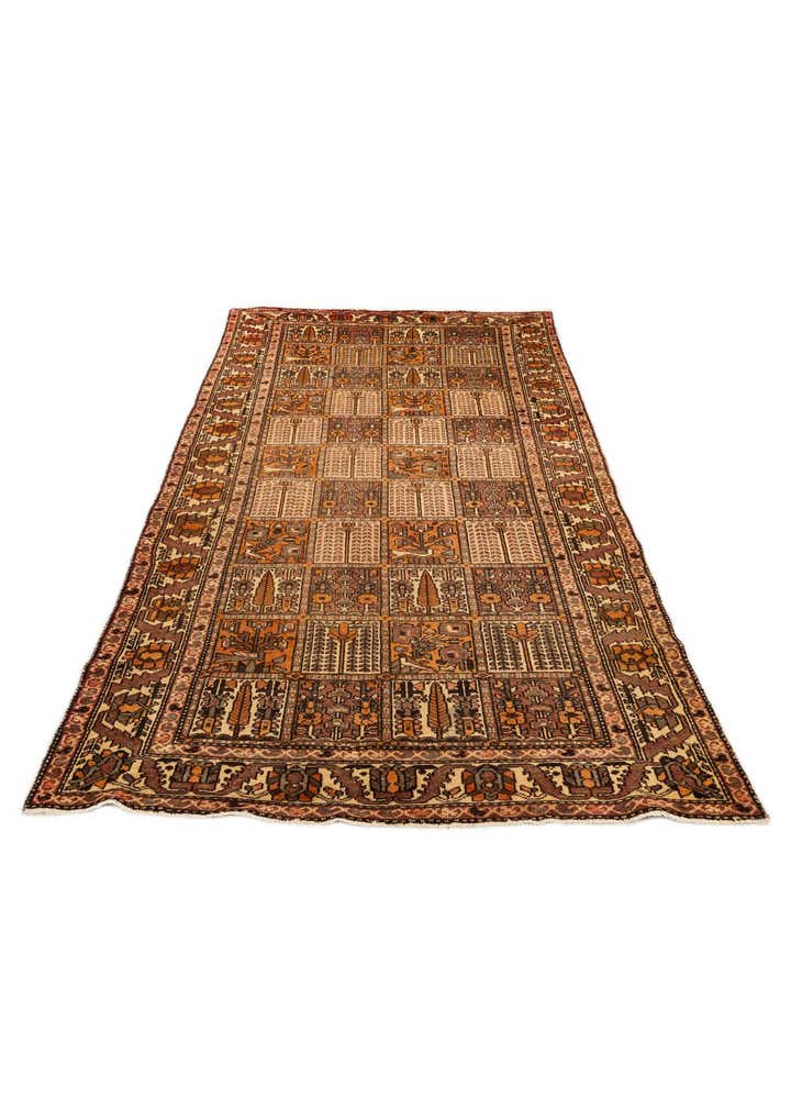 5' 2 x 10' Hand Knotted Bakhtiar Persian Wool Runner Rug