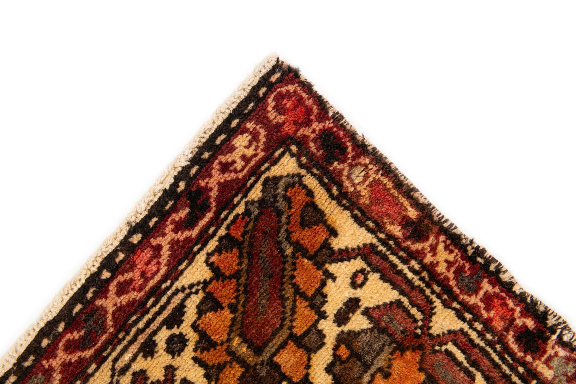 5' 2 x 10' Hand Knotted Bakhtiar Persian Wool Runner Rug