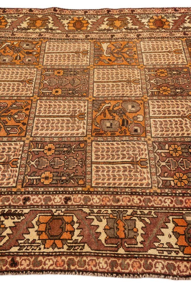 5' 2 x 10' Hand Knotted Bakhtiar Persian Wool Runner Rug