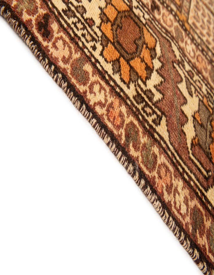 Detail image of 5' 2 x 10' Hand Knotted Bakhtiar Persian Wool Runner Rug