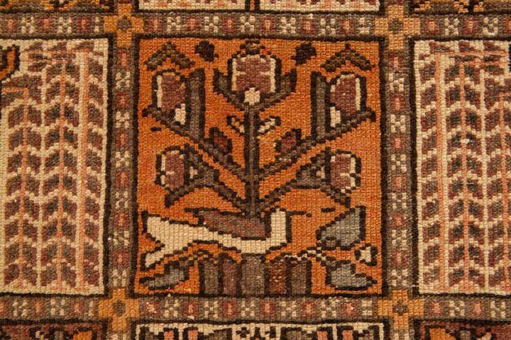 5' 2 x 10' Hand Knotted Bakhtiar Persian Wool Runner Rug