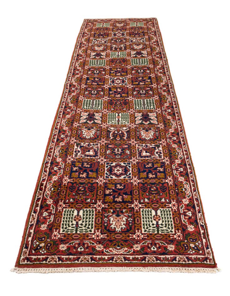 Detail image of 3' x 11' 8  Hand Knotted Bakhtiar Oriental Wool Runner Rug