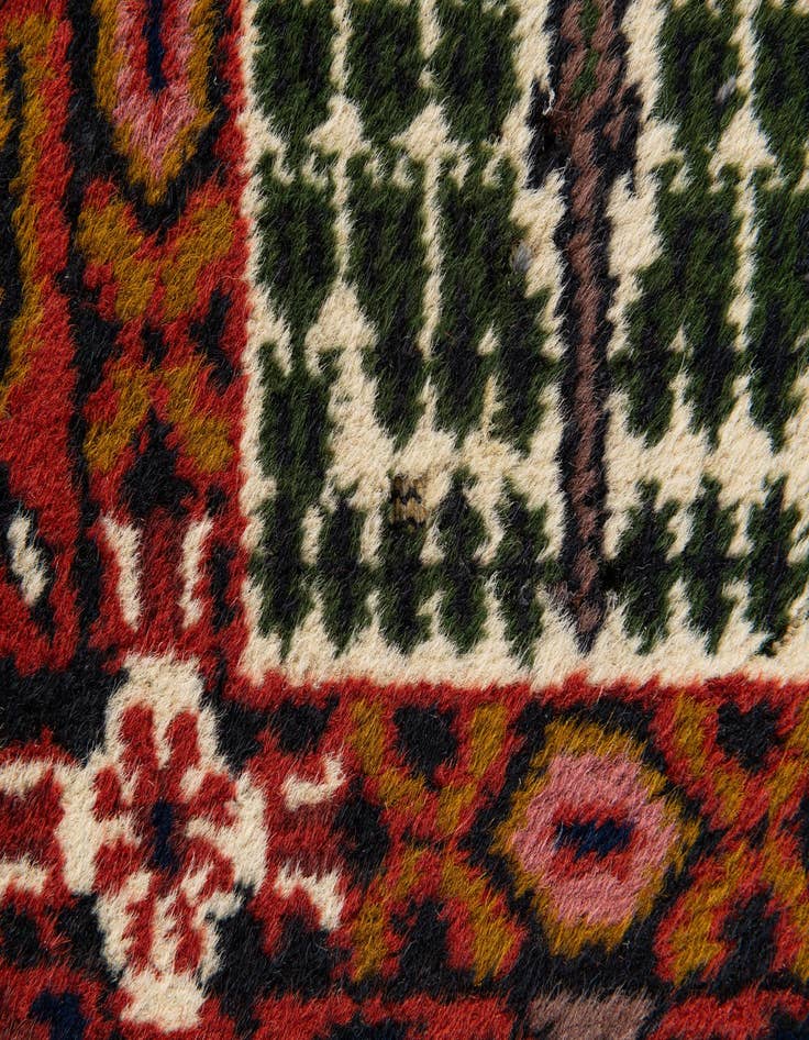 Detail image of 3' x 11' 8  Hand Knotted Bakhtiar Oriental Wool Runner Rug