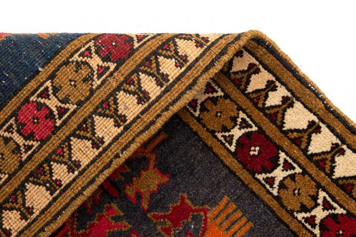 1' 9 x 4' 4 Balouch Wool Runner Rug