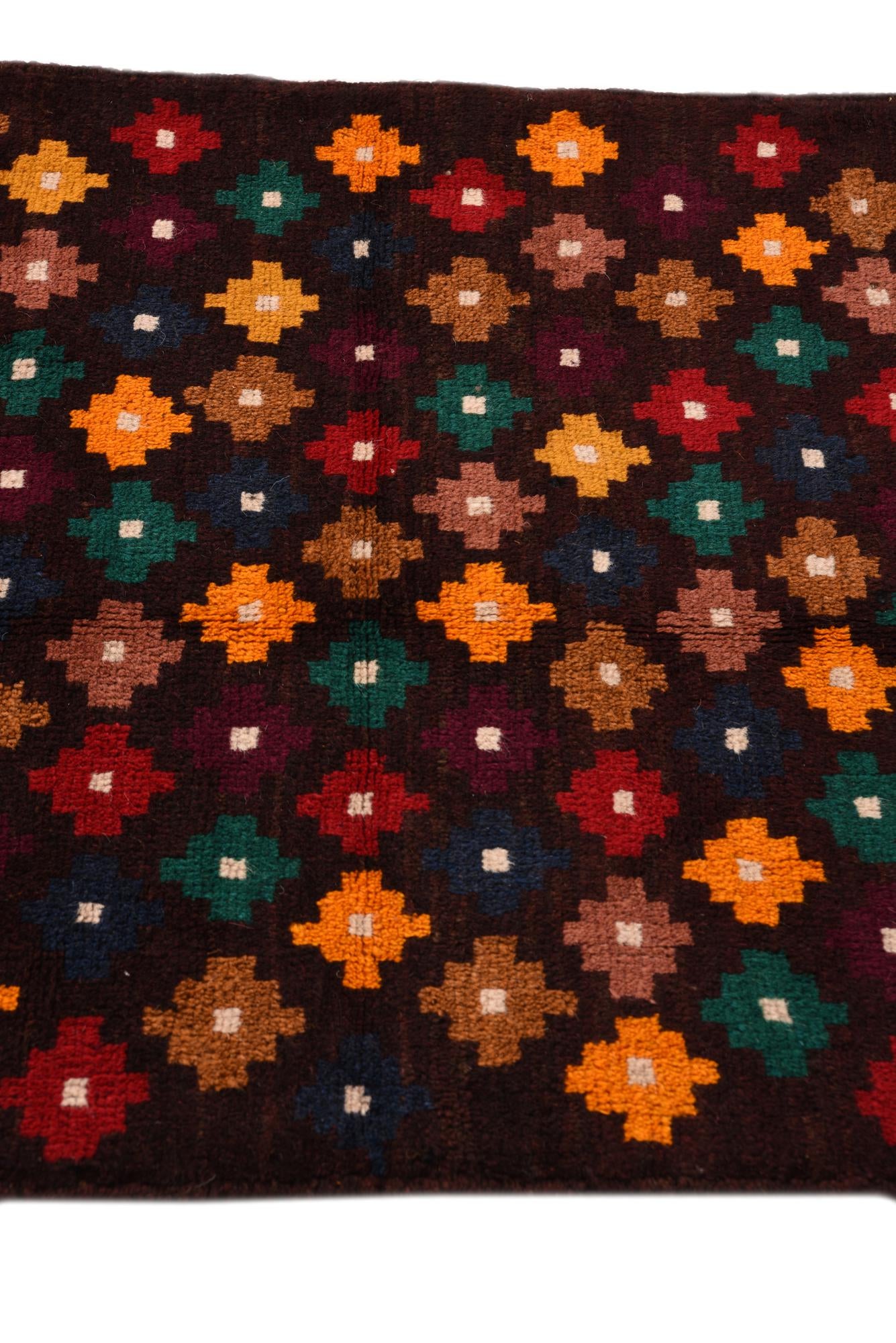 2' 9 x 9' 10 Hand Knotted Balouch Wool Runner Rug