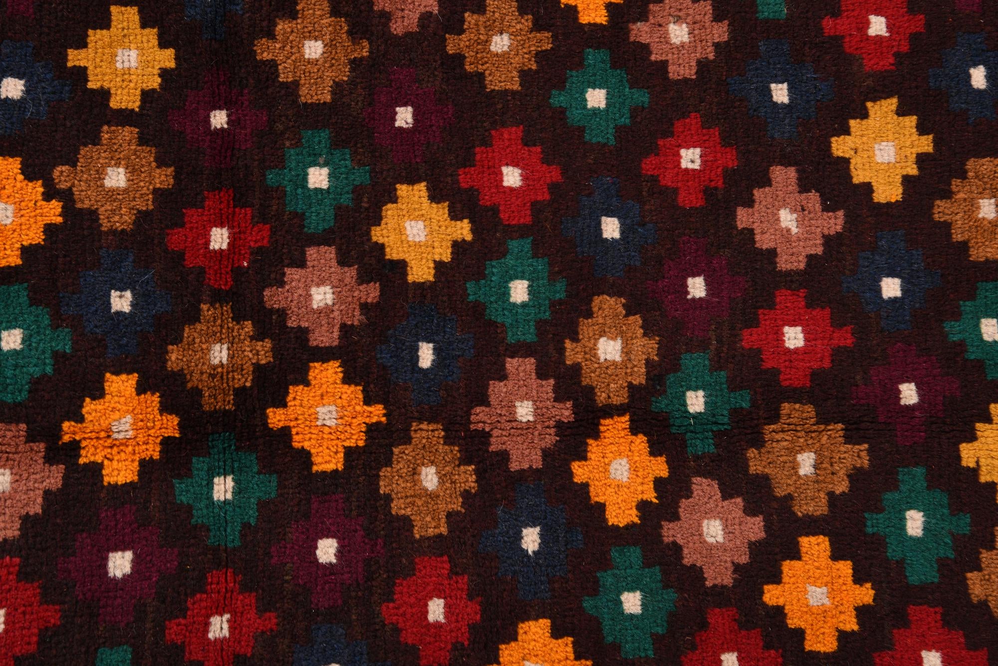 2' 9 x 9' 10 Hand Knotted Balouch Wool Runner Rug