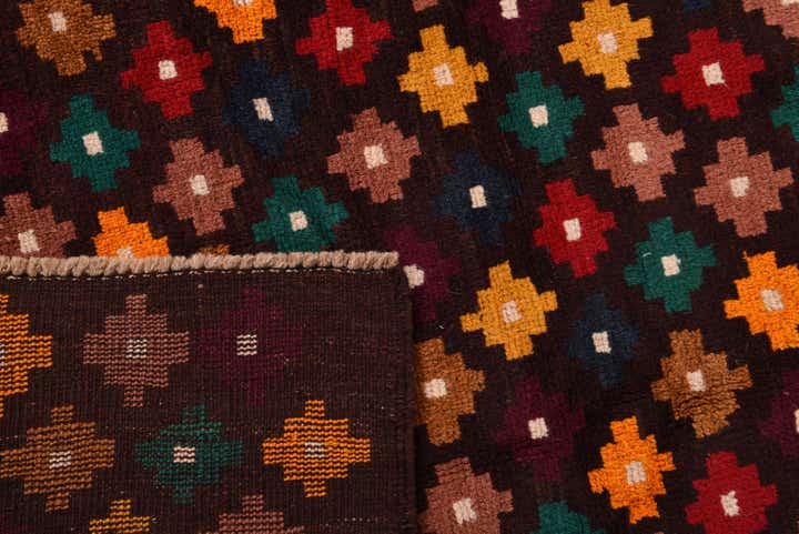 2' 9 x 9' 10 Hand Knotted Balouch Wool Runner Rug