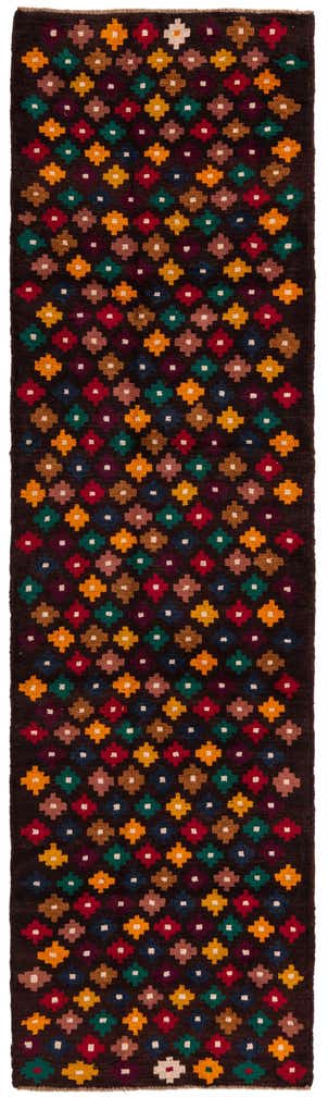 2' 9 x 9' 10 Hand Knotted Balouch Wool Runner Rug