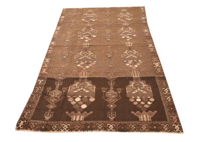 Detail image of 3' 9 x 7' 4 Hand Knotted Balouch Persian Wool Runner Rug