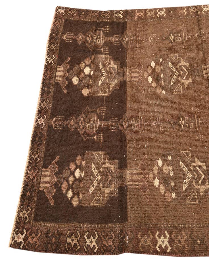 Detail image of 3' 9 x 7' 4 Hand Knotted Balouch Persian Wool Runner Rug