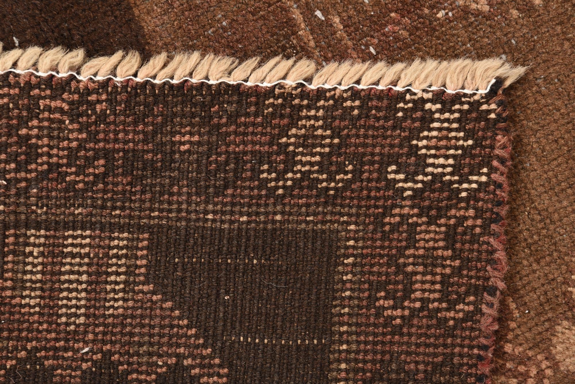 3' 9 x 7' 4 Hand Knotted Balouch Persian Wool Runner Rug