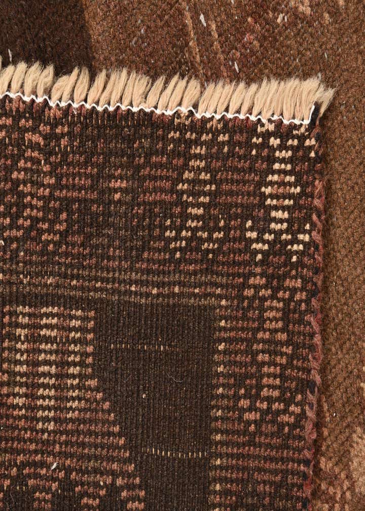 3' 9 x 7' 4 Hand Knotted Balouch Persian Wool Runner Rug