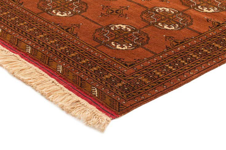 Detail image of 3' 4 x 6' 8 Hand Knotted Bokhara Wool Runner Rug