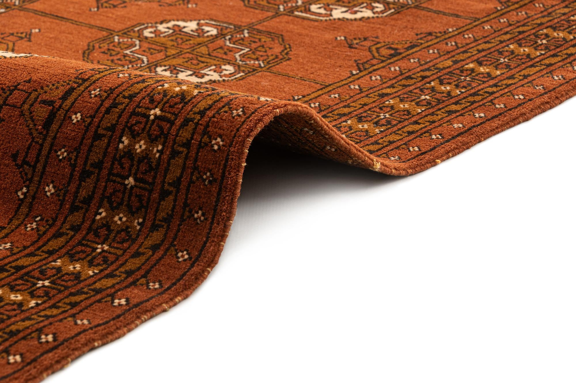 3' 4 x 6' 8 Hand Knotted Bokhara Wool Runner Rug